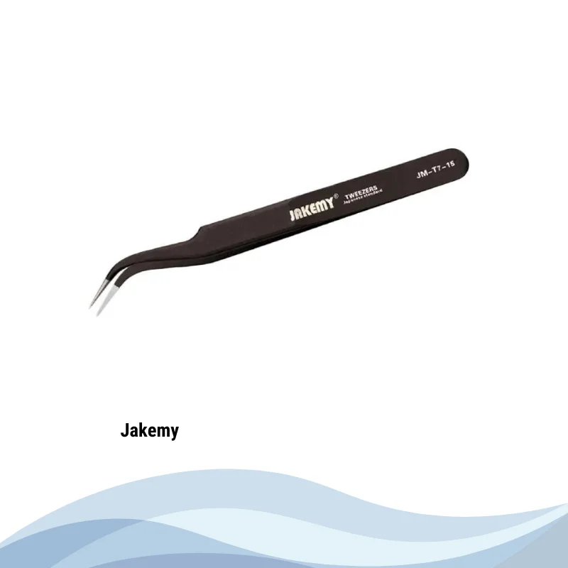 Jakemy JM-T7-15 Antistatic Curved Tweezer