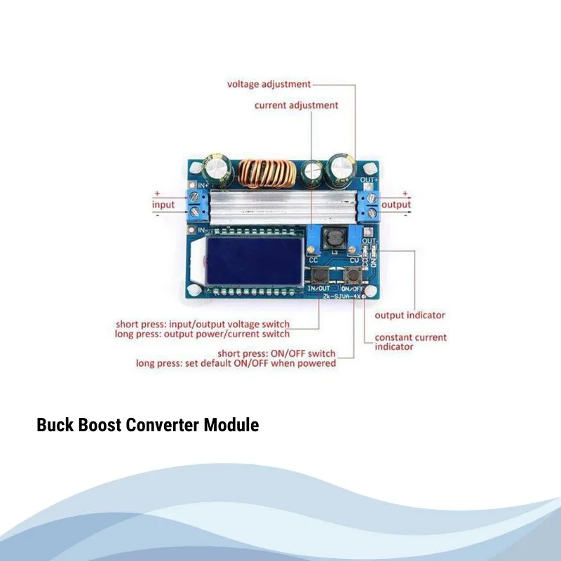 Buck Boost Converter 4A Module With LCD Display
