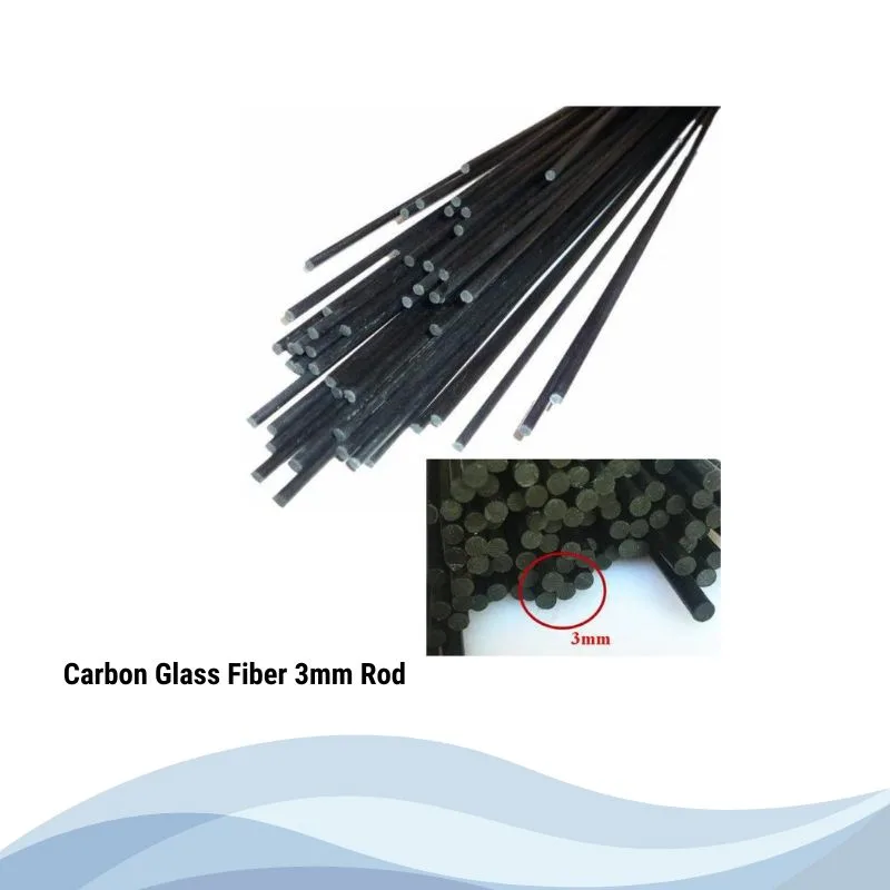 Carbon Glass Fiber 3mm Rod RC Airplane