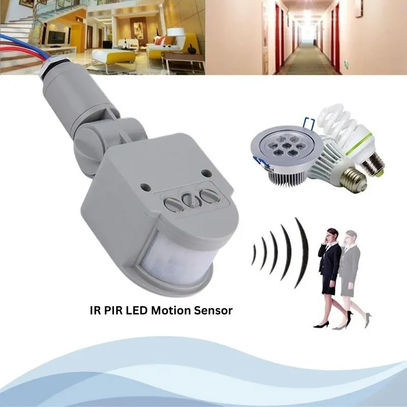 IR PIR LED Motion Sensor