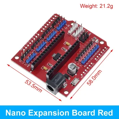 NANO UNO I/O Expansion Shield V3.0 RED - New Multan Electronics
