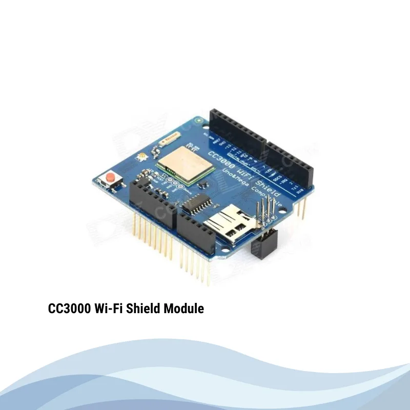 CC3000 Wi-Fi Shield Module with SD slot