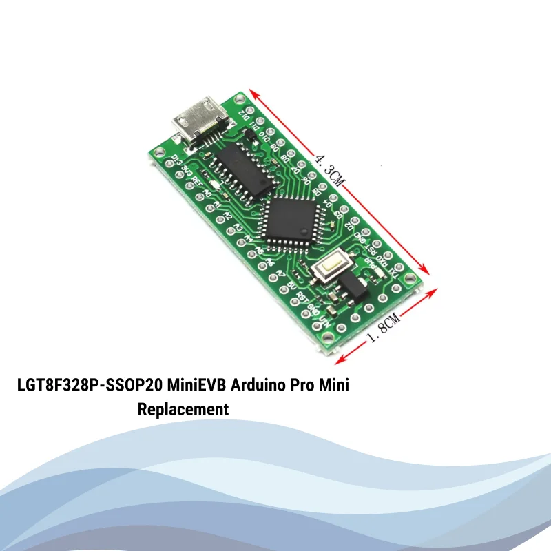 LGT8F328P-SSOP20 MiniEVB Arduino Pro Mini Replacement