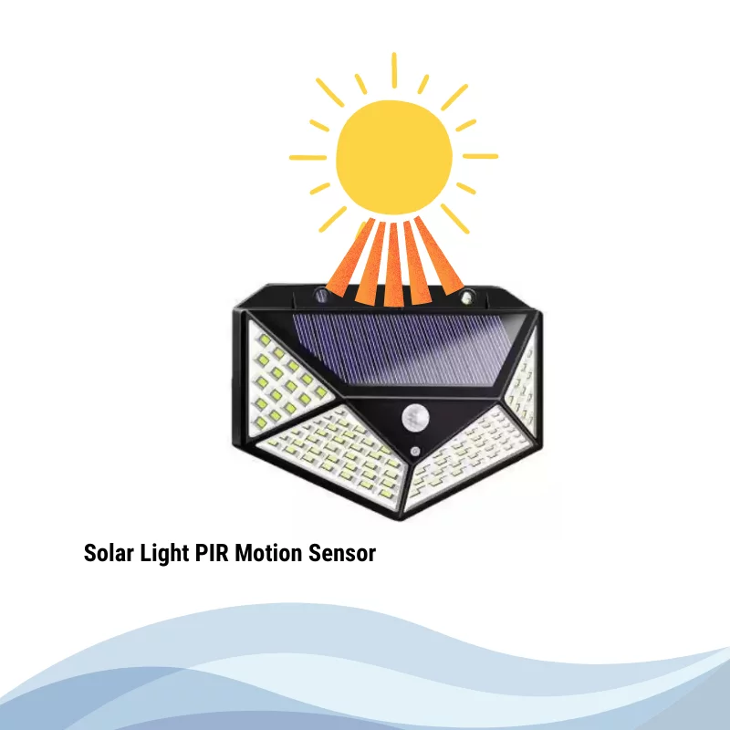 Solar Light PIR Motion Sensor Outdoor Water Proof