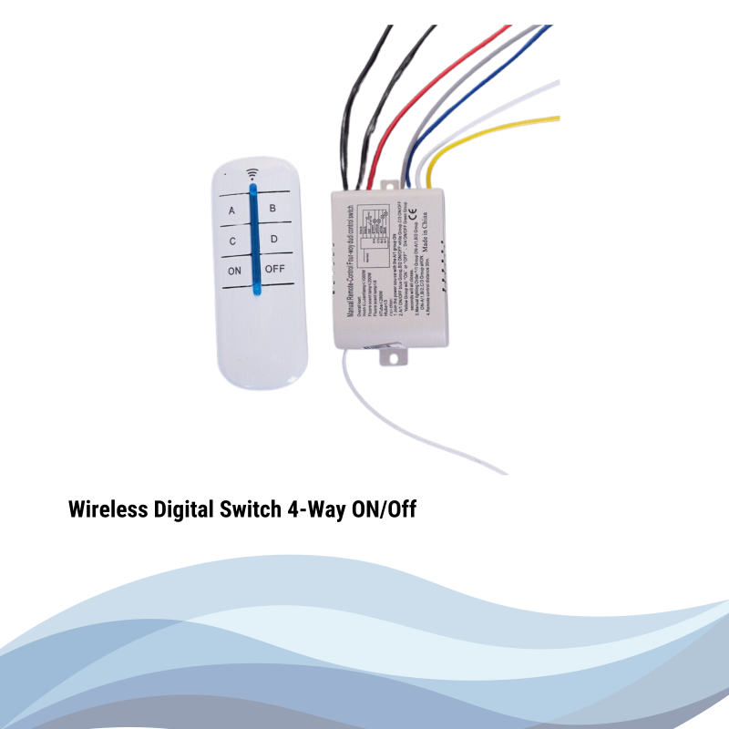 Wireless Digital Switch 4-Way ON/Off