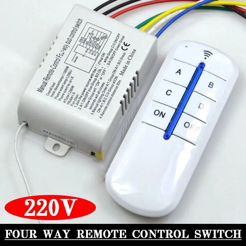 Wireless Digital Switch 4-Way ON/Off 220V - New Multan Electronics
