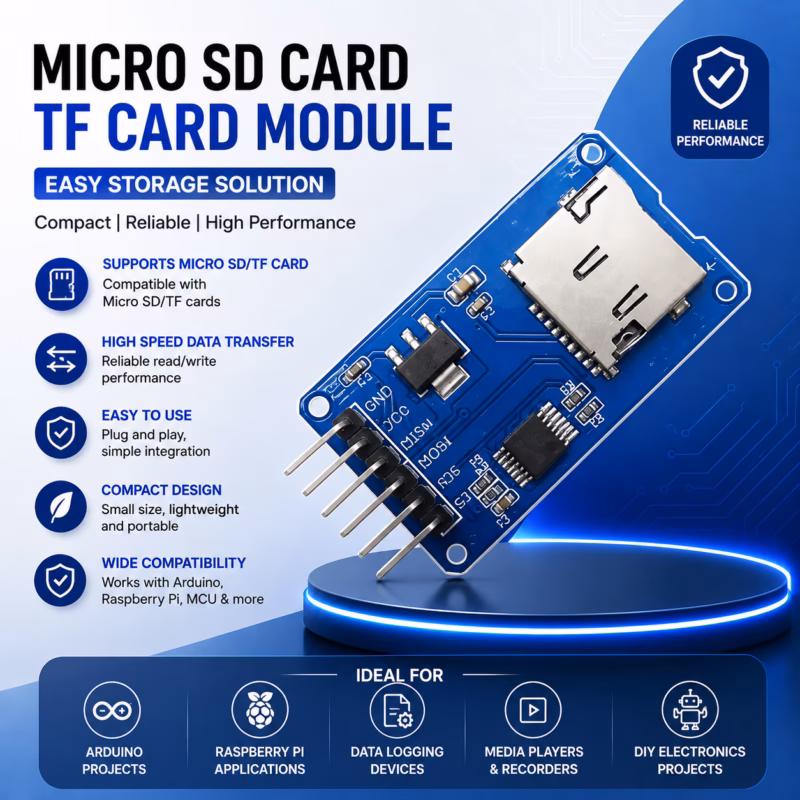 MicroSD Card Module SPI Interface for Arduino