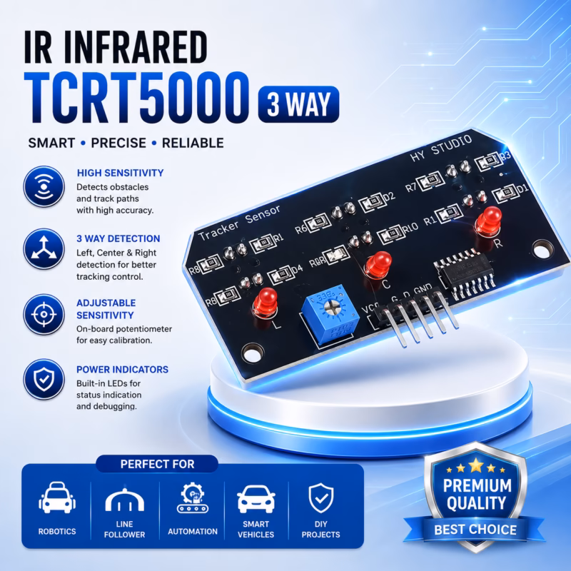 IR infrared TCRT5000 3 way three channel Obstacle Avoid