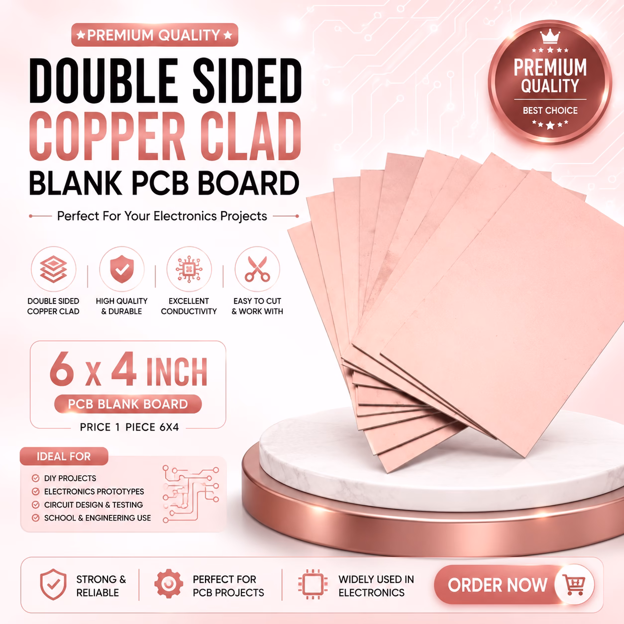 Double Sided Copper Clad PCB Circuit Board