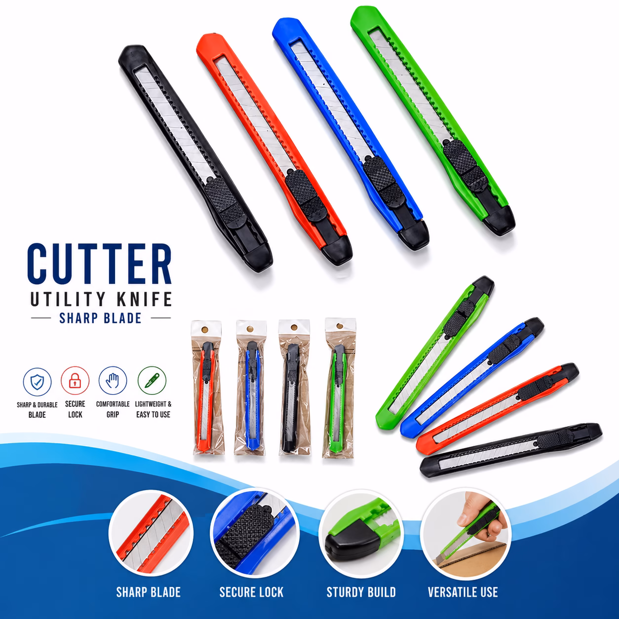 DS803 Cutter Utility Knife Sharp Blade DIY
