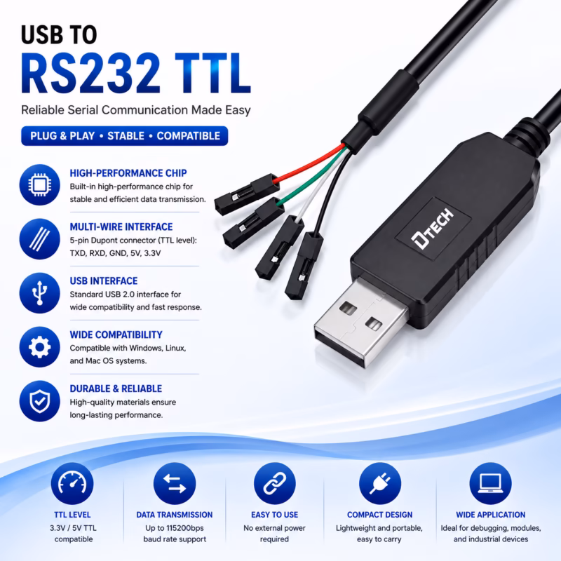 USB to RS232 TTL PL2303HX Adapter Cable