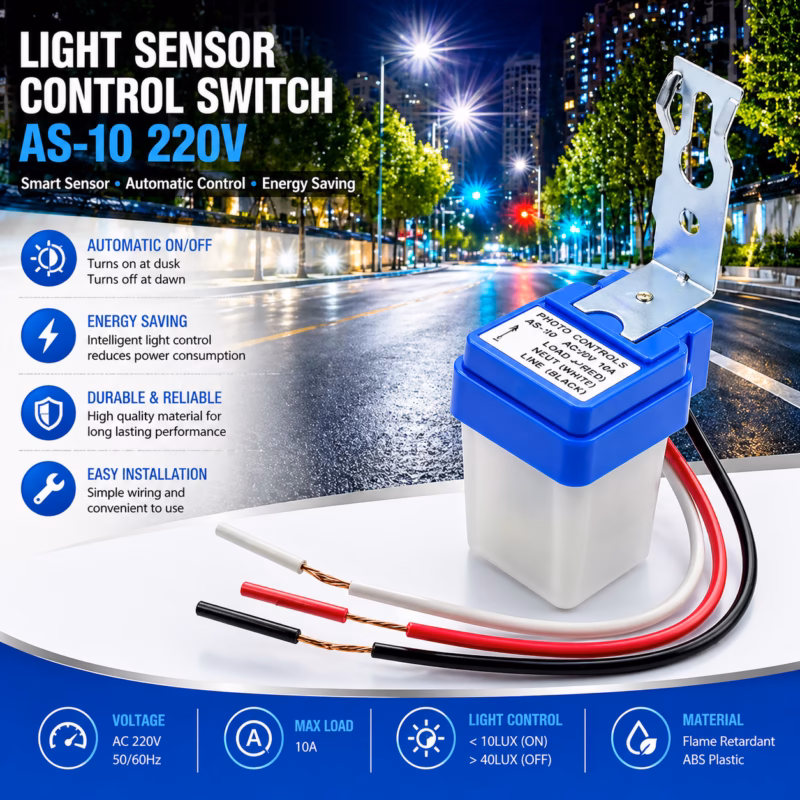 Photocell Dusk to Dawn Street Light Sensor